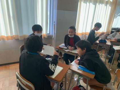 富山市立神明小学校 学校日記 6年生 卒業まであと42日！ 国語 万葉仮名クイズ