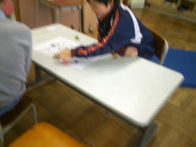 すごろく班ごとに新春すごろく