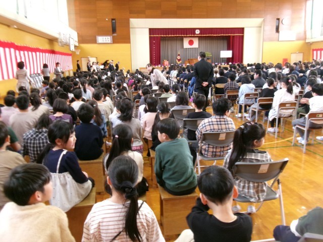 入学式直前の様子