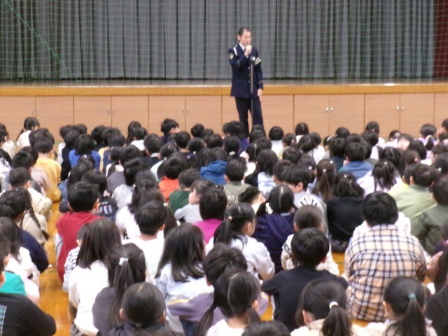 交通安全教室の様子①