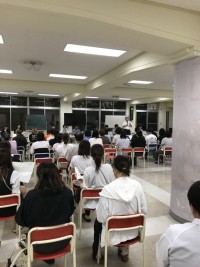 2学期方針説明の様子