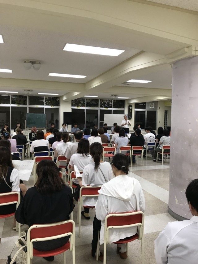 2学期方針説明の様子