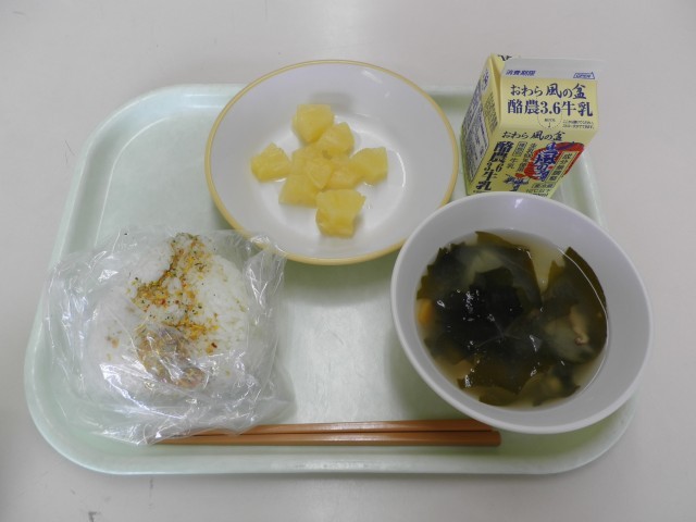 おにぎりを作った後の様子