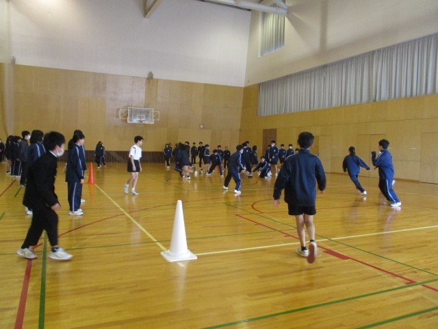 学年レク（ドッヂビー）