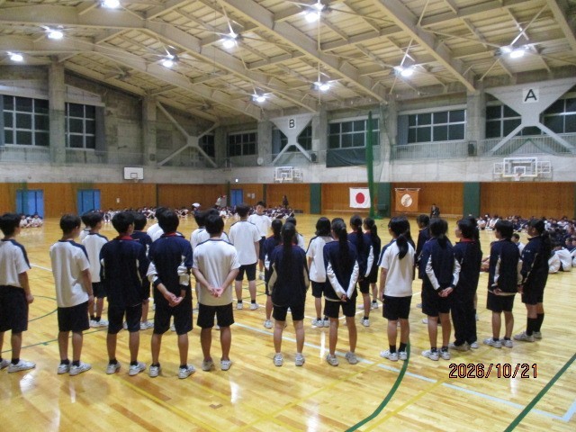 夜のミニ合唱コンクール