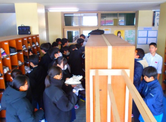 掃除風景です。