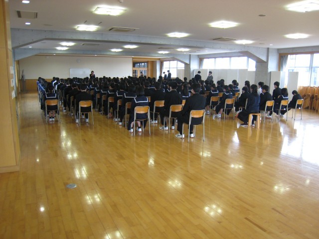 学年集会の様子