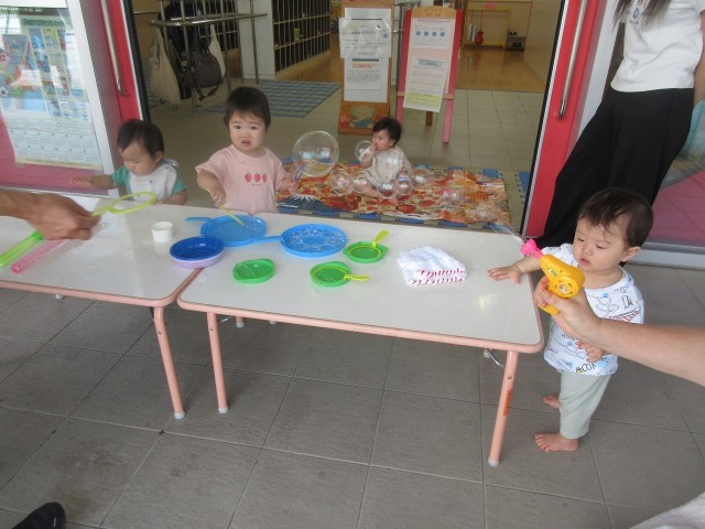 【シャボン玉で遊ぼう☆】